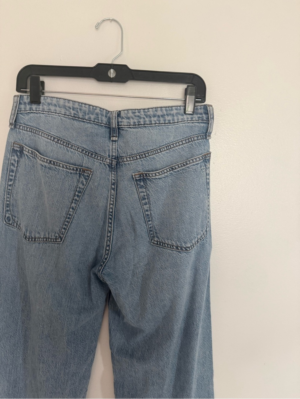 Rag & Bone Jeans Lori Mid-Rise Wide Leg in Light Acid Wash - Picture 9 of 9